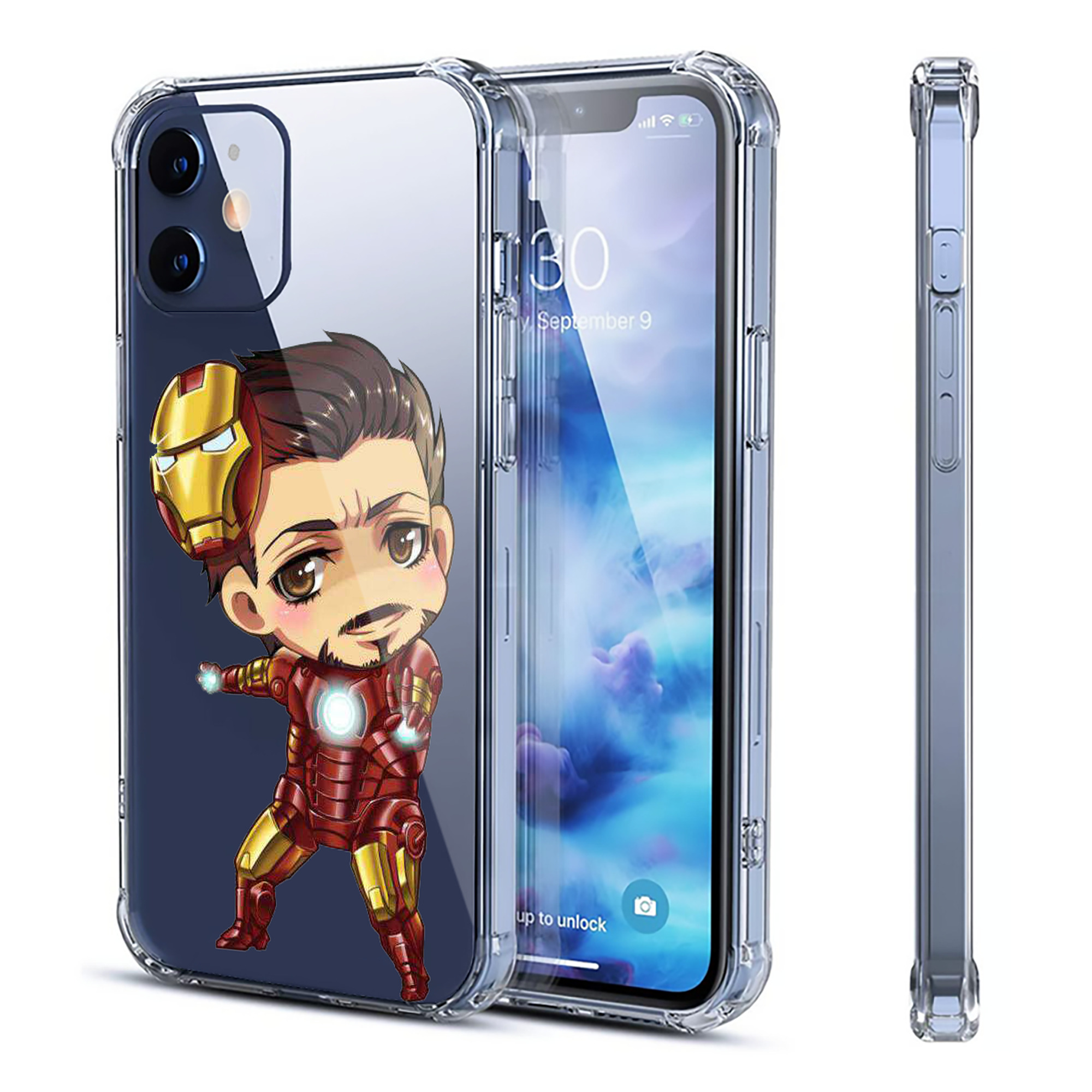 （画像用） アベンジャーズ The Avengers 【iPhone 12シリーズ対応】透明スマホケース（クリアソフトケース）